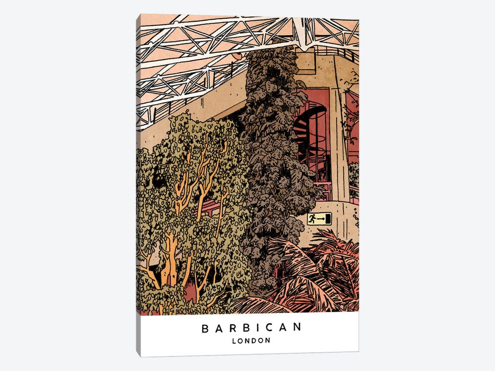 The Barbican Conservatory, London by Lucy Michelle 1-piece Canvas Art Print