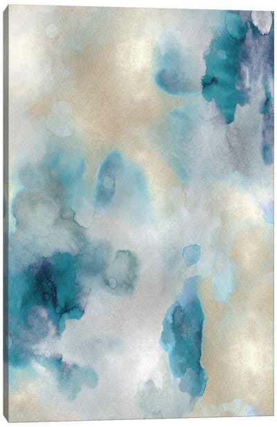 Whisper in Aqua III Canvas Art Print