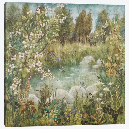 Enchanted Pond Canvas Print #LMK1} by Lisa Marie Kindley Canvas Print