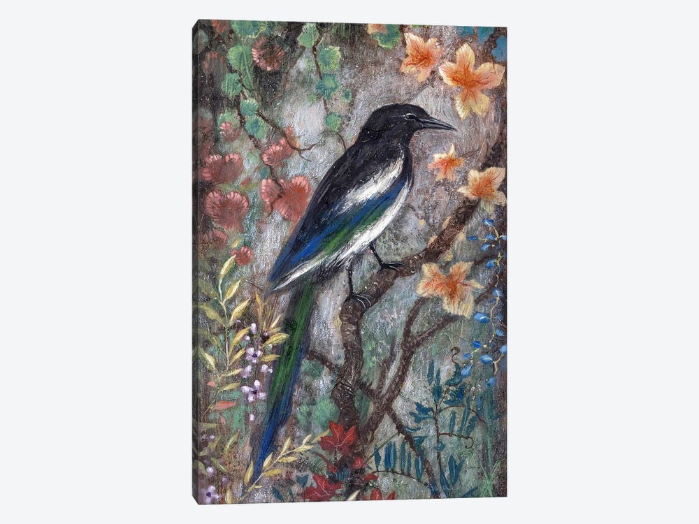 Magpie by Lisa Marie Kindley 1-piece Canvas Artwork