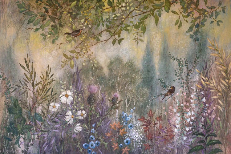 Wild Garden Tangle by Lisa Marie Kindley wall art