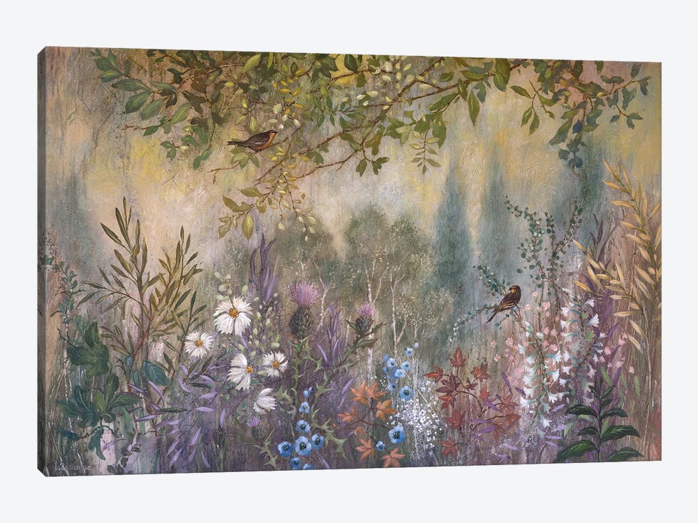 Wild Garden Tangle by Lisa Marie Kindley 1-piece Canvas Wall Art