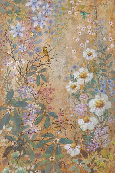 Cream Art - Canvas Prints: Lucia's Garden by Lisa Marie Kindley