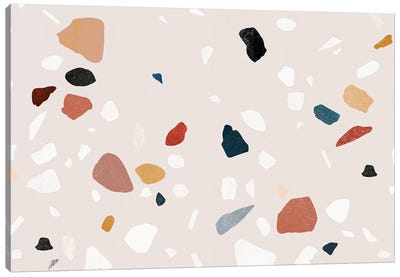 Painted Terrazzo IV Canvas Art Print - Art for Girls