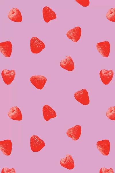 Raspberries Heaven by LEEMO metal wall art