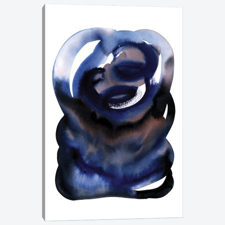 Brln Blue Canvas Print #LMO216} by LEEMO Canvas Art Print