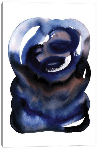 Brln Blue Canvas Art Print - LEEMO