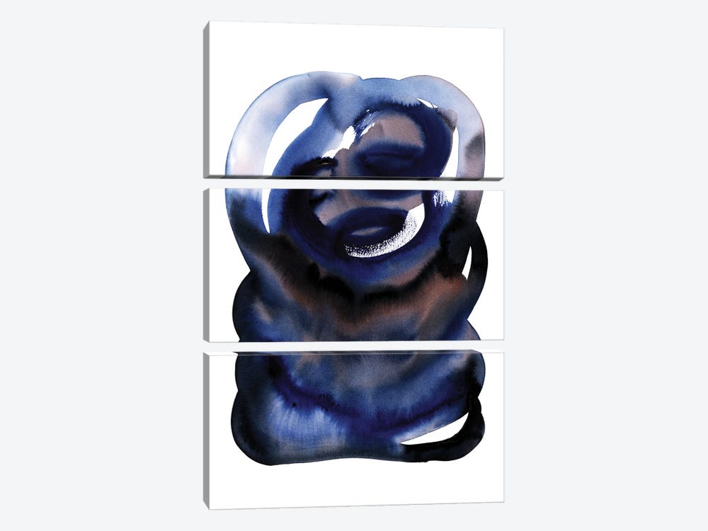 Brln Blue by LEEMO 3-piece Canvas Art