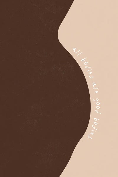 All Bodies Are Good Bodies by LEEMO metal wall art