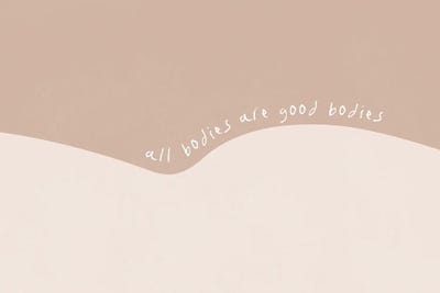 Body Positive by LEEMO metal wall art
