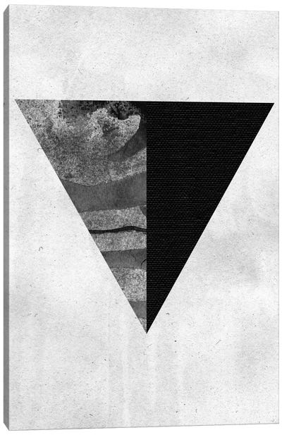Geometry I Canvas Art Print - Black & White Abstract Art