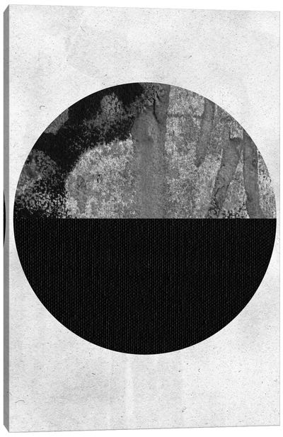 Geometry II Canvas Art Print - Black & White Minimalist Décor