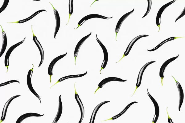 Black & White Patterns: Black Chili by LEEMO