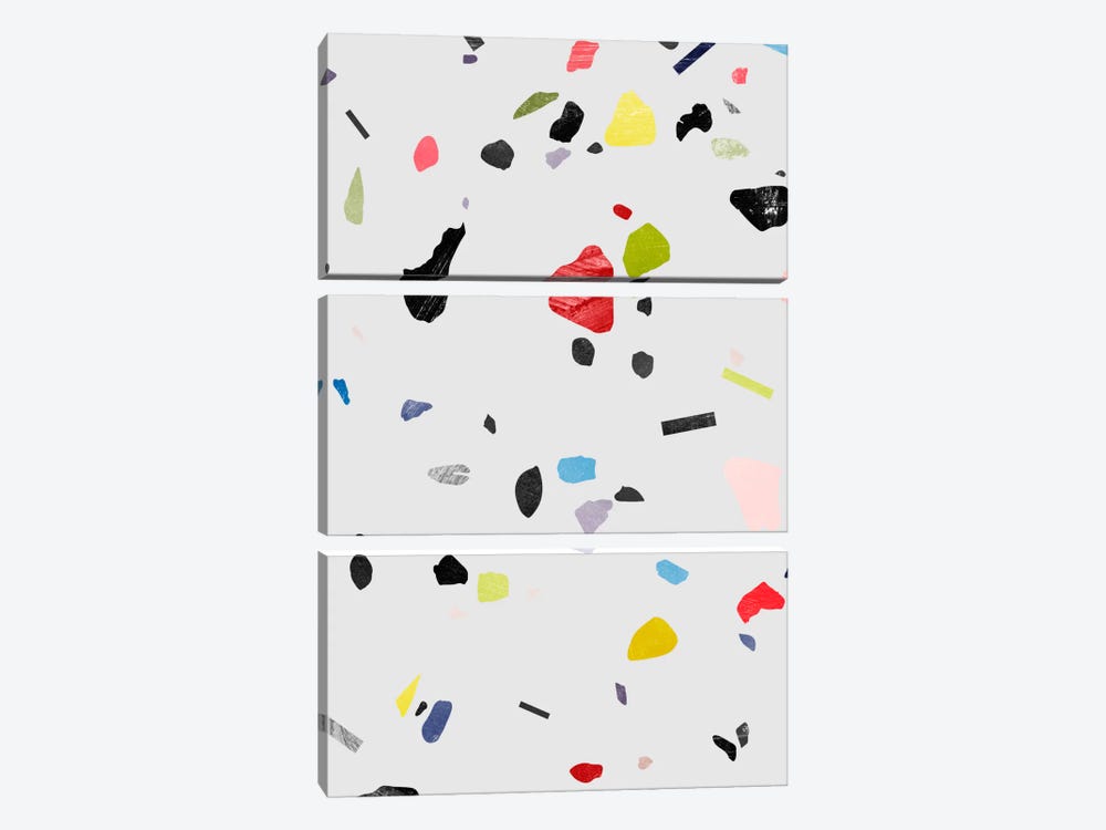 Painted Terrazzo I by LEEMO 3-piece Canvas Wall Art