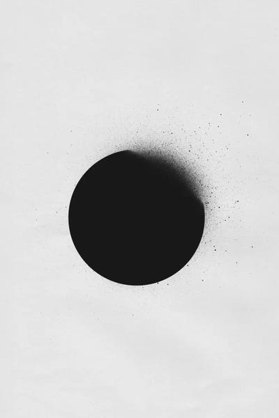 Large Modern Art - Canvas Prints: Black I by LEEMO