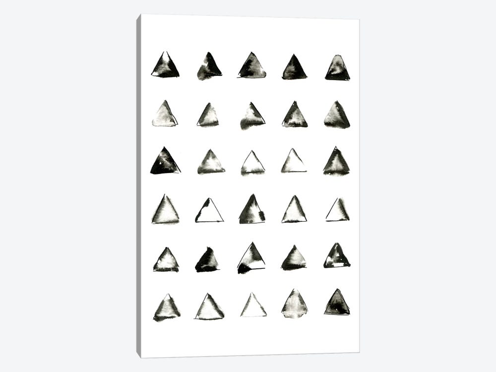 Triangles by LEEMO 1-piece Canvas Art Print