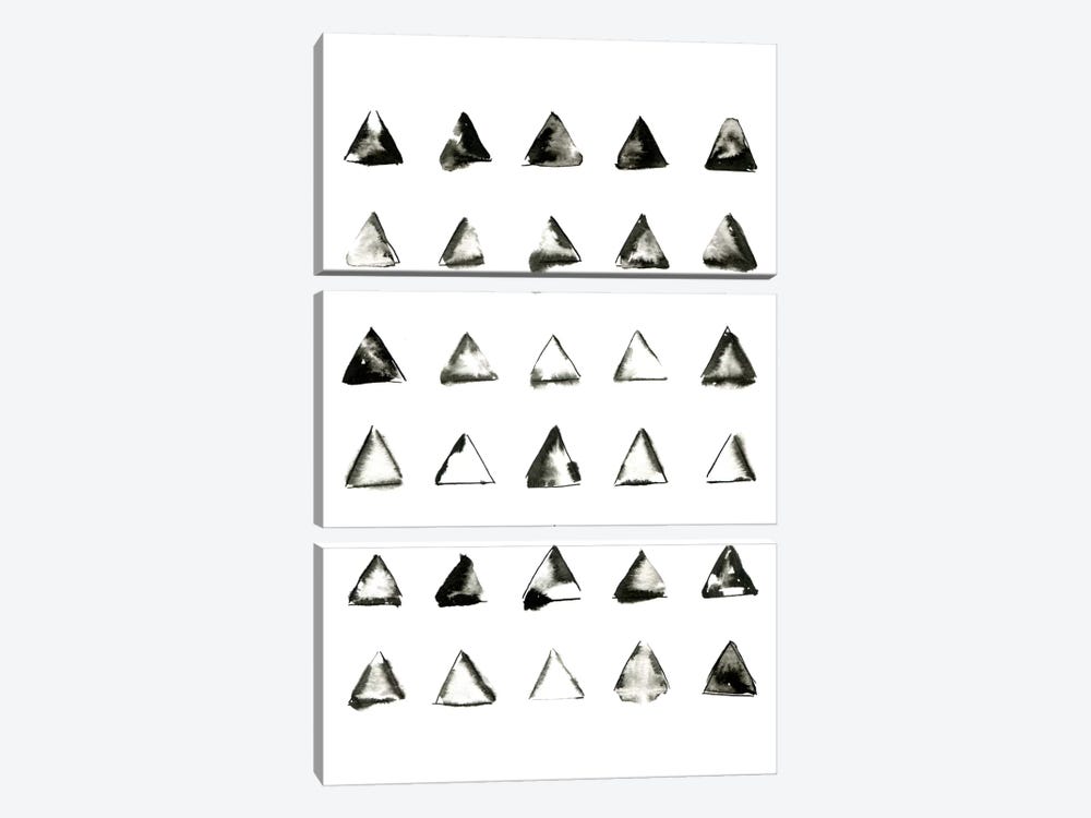 Triangles by LEEMO 3-piece Canvas Print