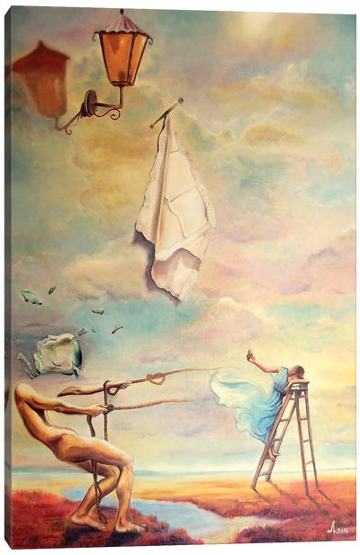 No Return Canvas Art Print - Similar to Salvador Dali
