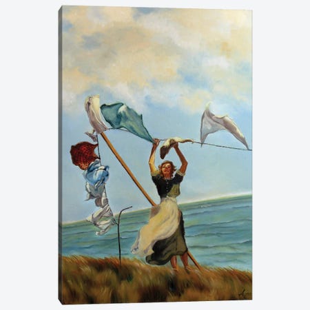 Summer Wind Canvas Print #LMU24} by Adina Lohmuller Art Print