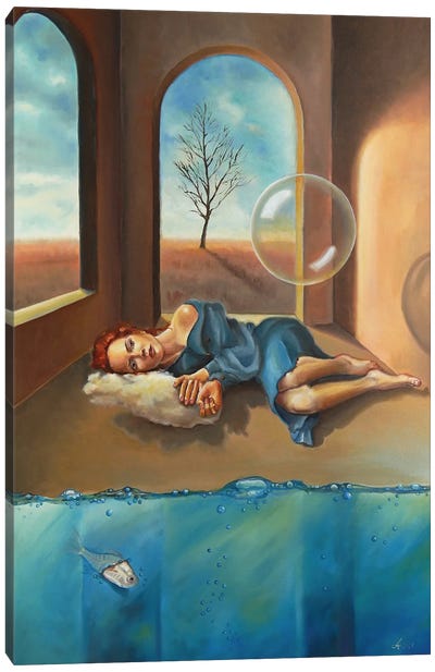 The Silence Within Canvas Art Print - Similar to Salvador Dali