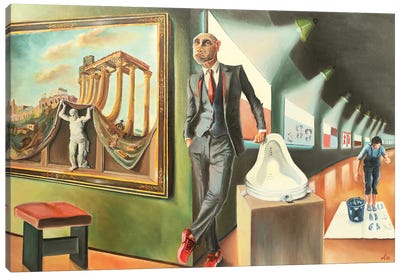 What Happened To Us Canvas Art Print - Similar to Salvador Dali
