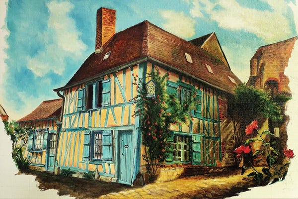 Adina Lohmuller: La Maison Bleue by Adina Lohmuller