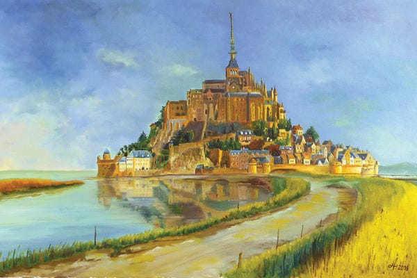 Adina Lohmuller: Mont Saint-Michel by Adina Lohmuller
