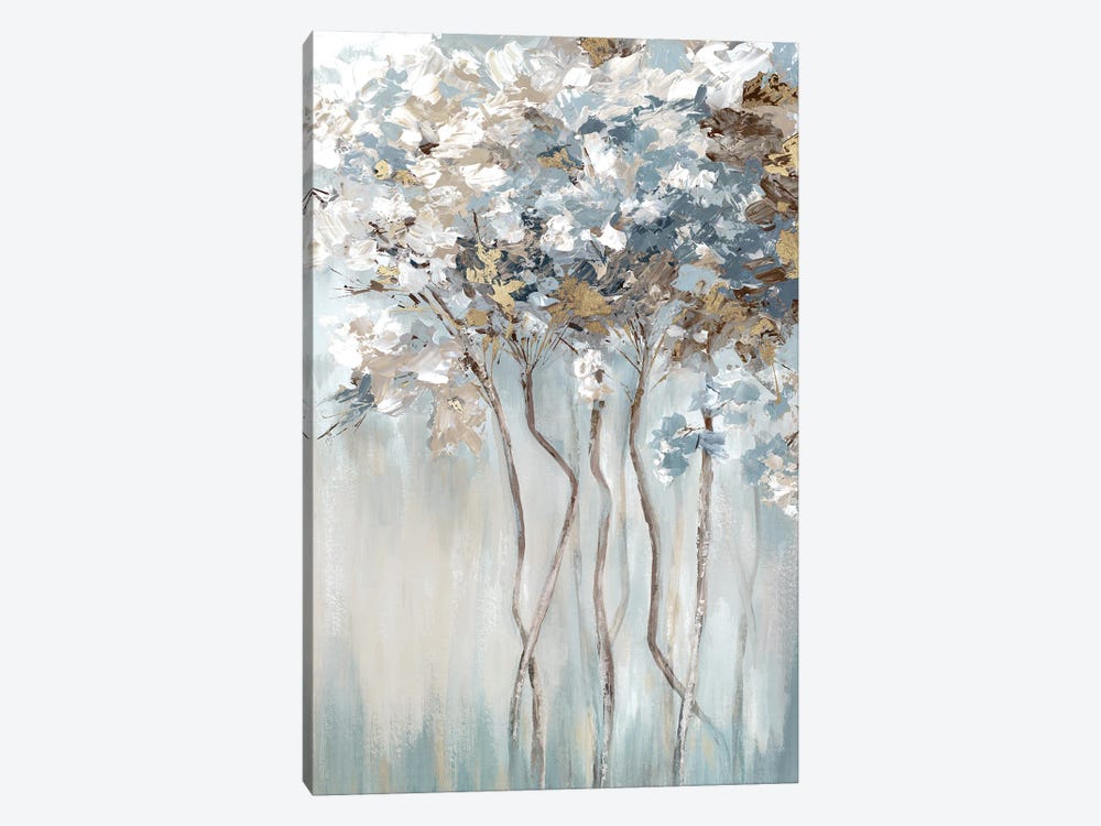 Golden Blue Forest by Luna Mavis 1-piece Canvas Art