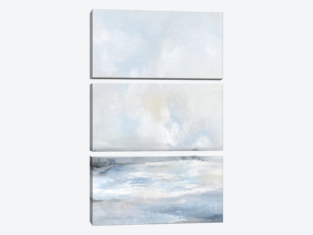 Soft Blue Sea by Luna Mavis 3-piece Canvas Print