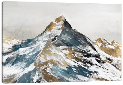 Majestic Alps Canvas Art Print - Snowy Mountain Art