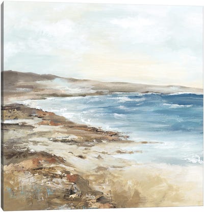 Sea Poetry I Canvas Art Print - Coastal Sand Dune Art