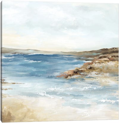 Sea Poetry II Canvas Art Print - Coastal Sand Dune Art