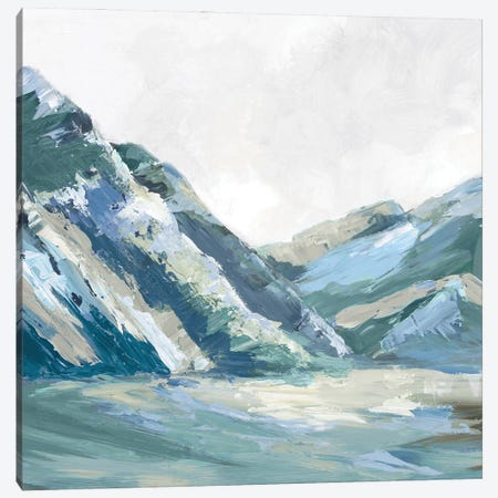 Blue Palette Mountains I Canvas Print #LMV6} by Luna Mavis Canvas Wall Art