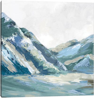 Blue Palette Mountains I Canvas Art Print