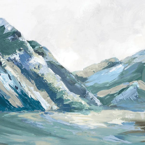 Luna Mavis: Blue Palette Mountains I by Luna Mavis