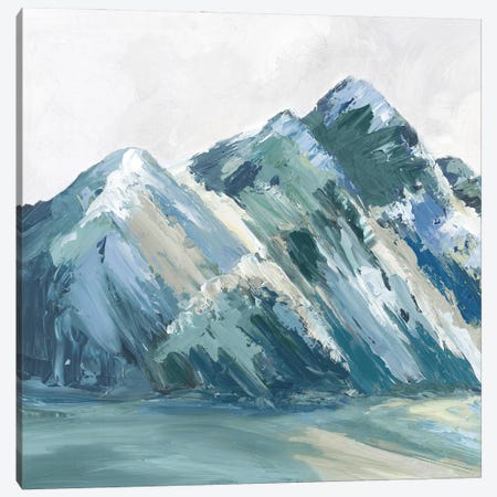 Blue Palette Mountains II Canvas Print #LMV7} by Luna Mavis Canvas Wall Art