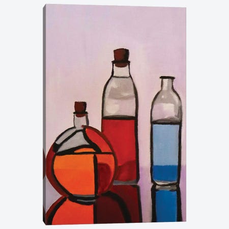 Bottles Canvas Print #LMY1} by Laurie Mcmurray Canvas Artwork
