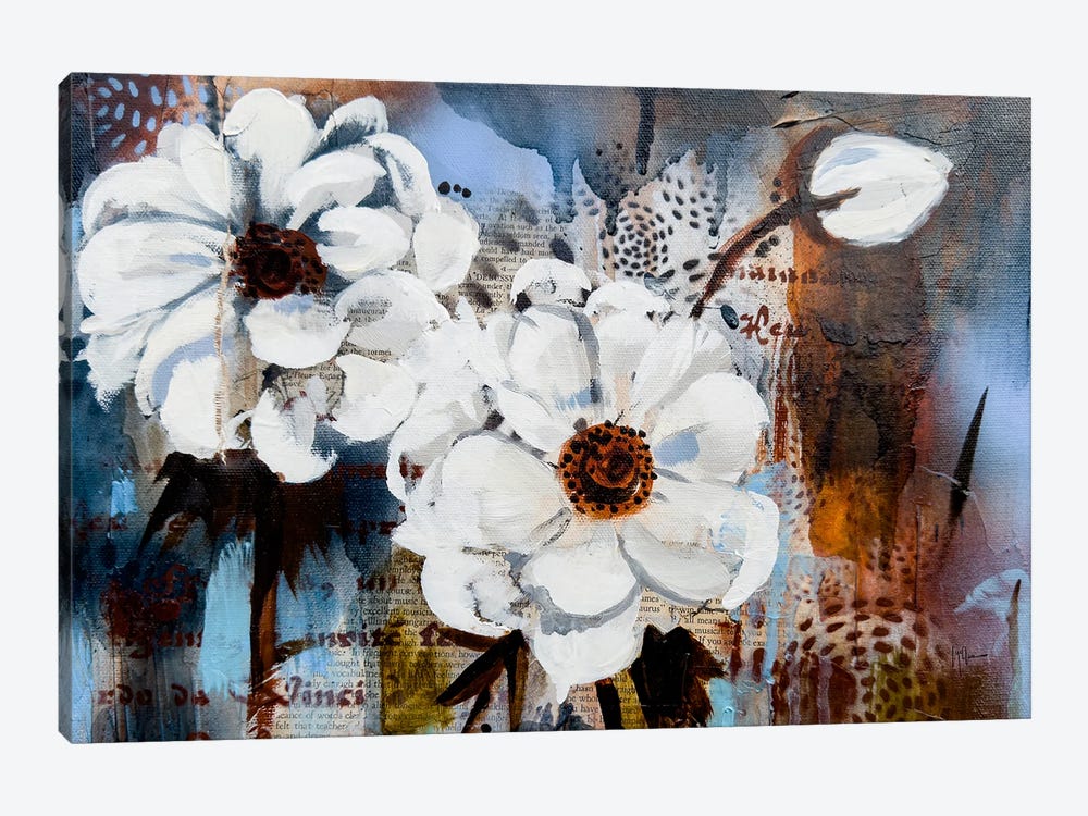 Flowers Book Series by Linda McClure 1-piece Canvas Art Print
