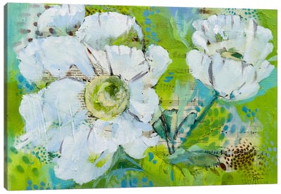 Music Flower Series I Canvas Art Print - Linda McClure