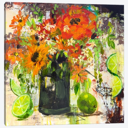 Afternoon Limes Canvas Print #LMZ2} by Linda McClure Art Print