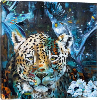 What Comes Next Canvas Art Print - Leopard Art