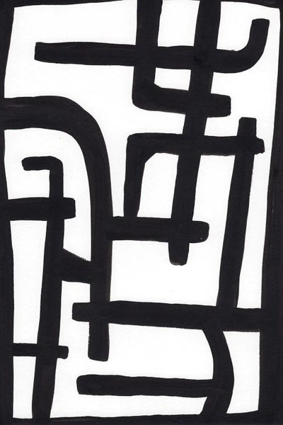 Leah Noel Art: BW Abstract I by Leah Noel Art