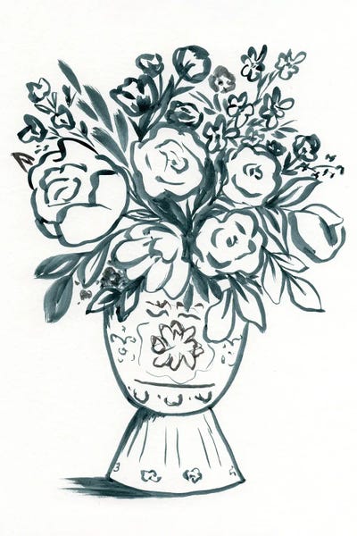 Leah Noel Art: Ink Bouquet If by Leah Noel Art