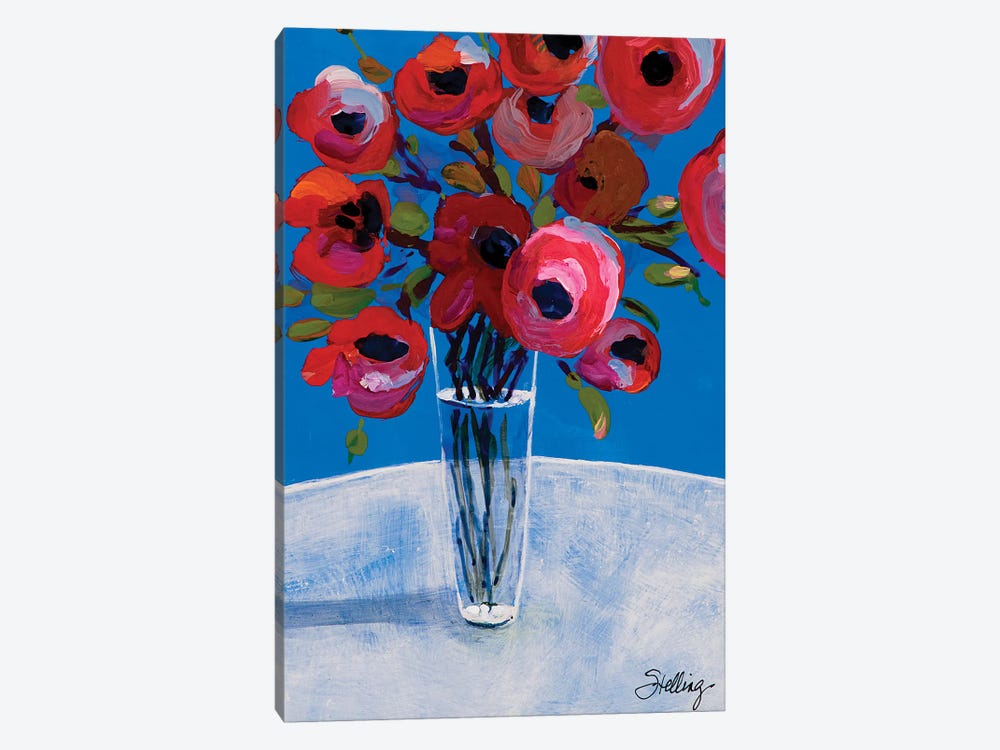 Poppies by Linda Stelling 1-piece Art Print