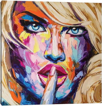 Hush Your Own Secrets Canvas Art Print - Lana Frey