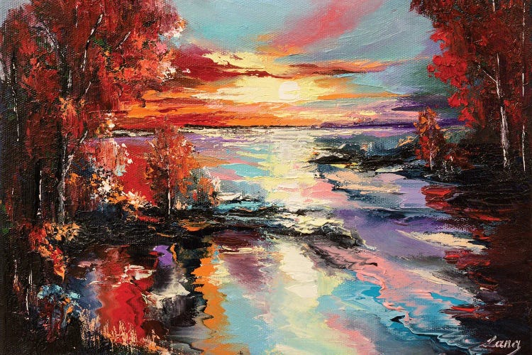 Sunset In Autumn's Reflection
