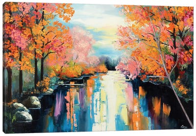 Autumn Flow Canvas Art Print - Lana Frey