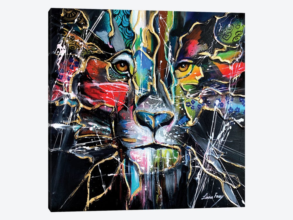 Lion Spirit by Lana Frey 1-piece Canvas Art