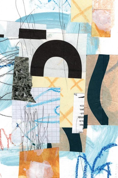 Shapes And Clouds by Lene N Jensen acrylic art print