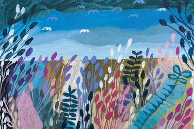 Patchwork Fields IX by Lenka Stastna art print